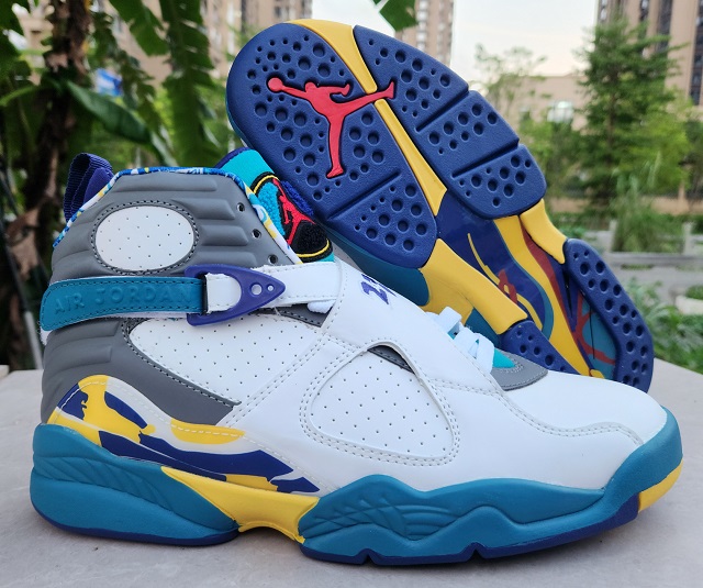 Air Jordan 8 Retro 2024 VIII White Aqua